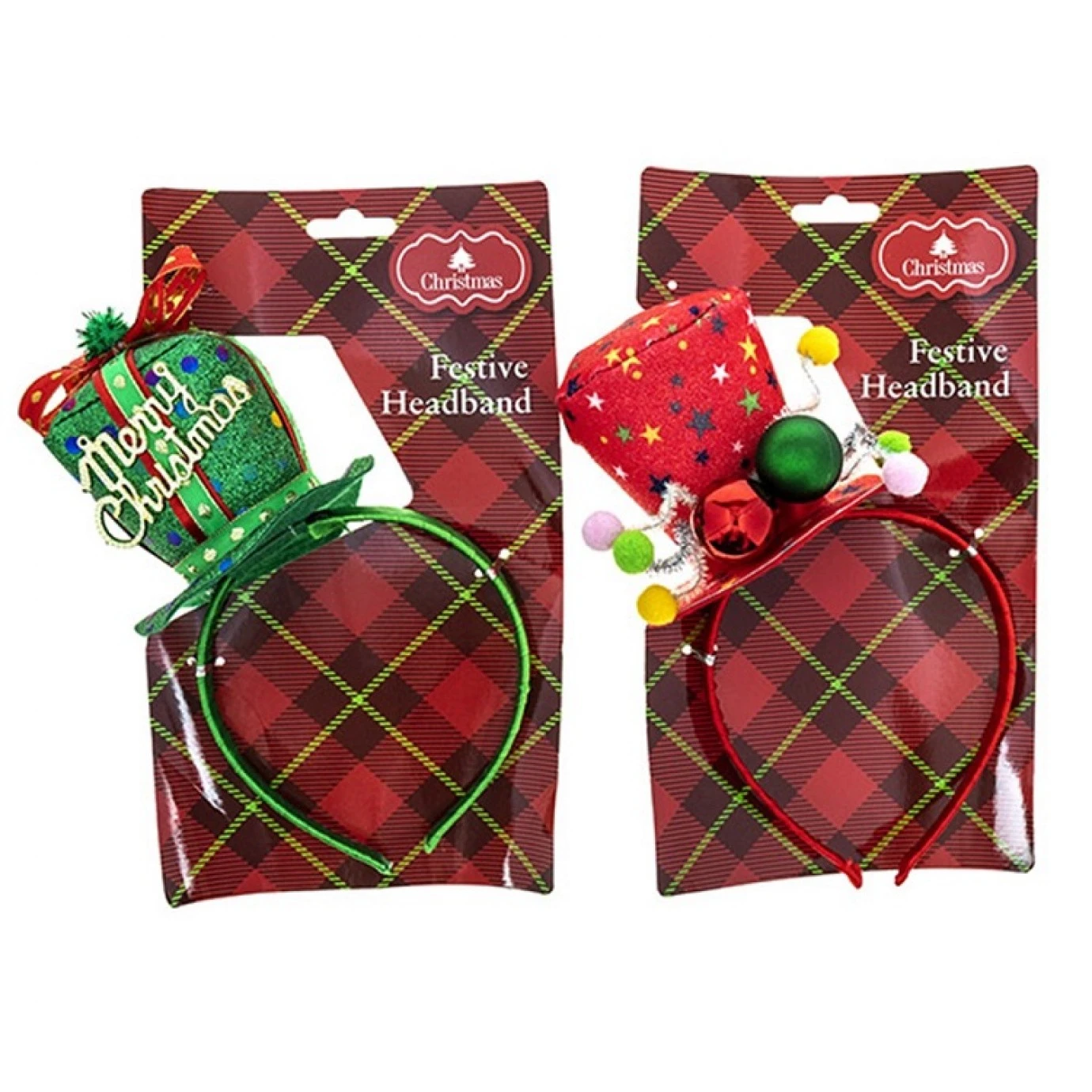 Headband - Mini Christmas Hat, Assorted 1 Headband - Mini Christmas Hat, Assorted