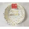 Bowls - 17cm Merry Christmas Gold Foil,10pk