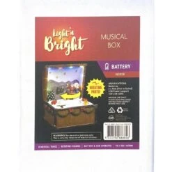 Music Box - Christmas Music Box With Rotating Santa