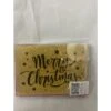 Christmas Cards - Xmas Glitter, Film & Foil, 6pk