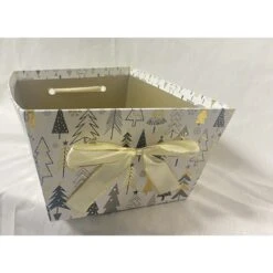 Gift Box - Rectangle With Foil, Christmas Tree Design
