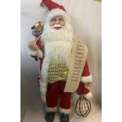 Christmas Decoration - 90cm Standing Santa Claus