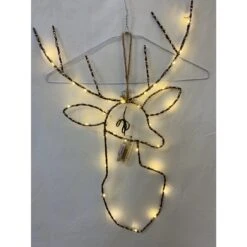 Hanging Decoration - 61cm Christmas Deer With Lights