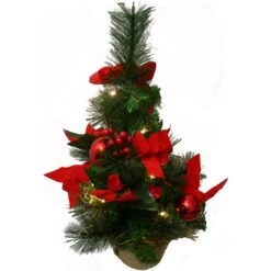 Christmas Tree - Small, With Decorations & Lights