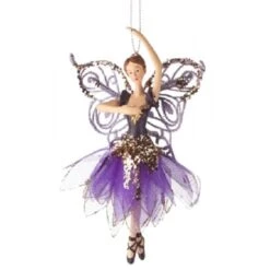Christmas Ornament - Ballerina, Purple
