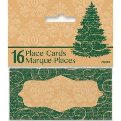 Place Cards - Elegant Christmas 16 Pk