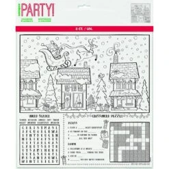 Placemats - Christmas, Colouring 8 Pk