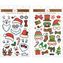 Stickers - Christmas, Embossed Novelty Assorted