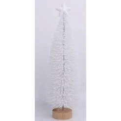 Table Ornament - Christmas Tree, White 28 Cm