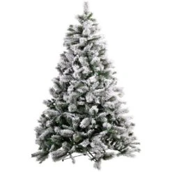 Christmas Tree - The Russian, 6 Ft Green With Snow