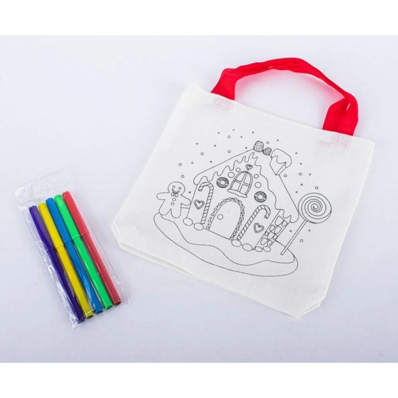 Tote Bags - Christmas, Colour In Assorted