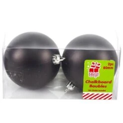 Christmas Baubles - Chalkboard 2 Pk
