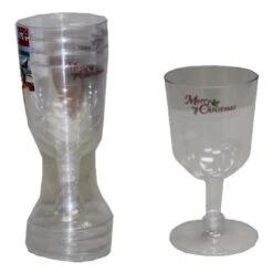 Wine Cups - Christmas 4 Pk