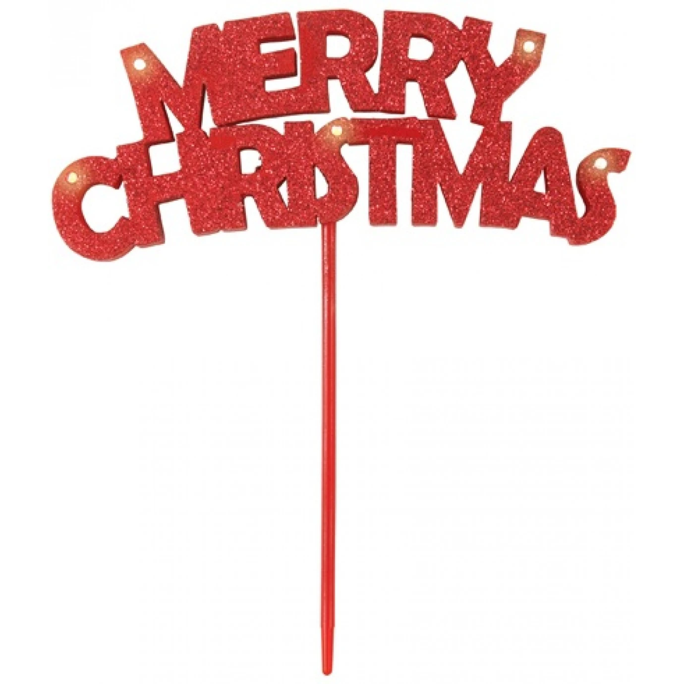 Decorative Pick - Light Up, Merry Christmas 1 Decorative Pick - Light Up, Merry Christmas